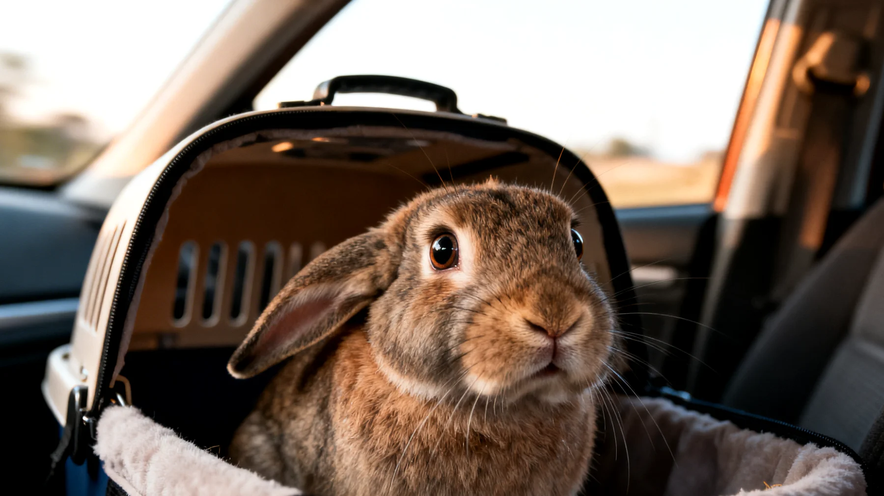 Kaninchen erleben während Reisen oft erheblichen Stress durch ungewohnte Umgebungen, Transportbewegungen und veränderte Routinen, was zu Angst, Appetitlosigkeit und gesundheitlichen Problemen führen kann"