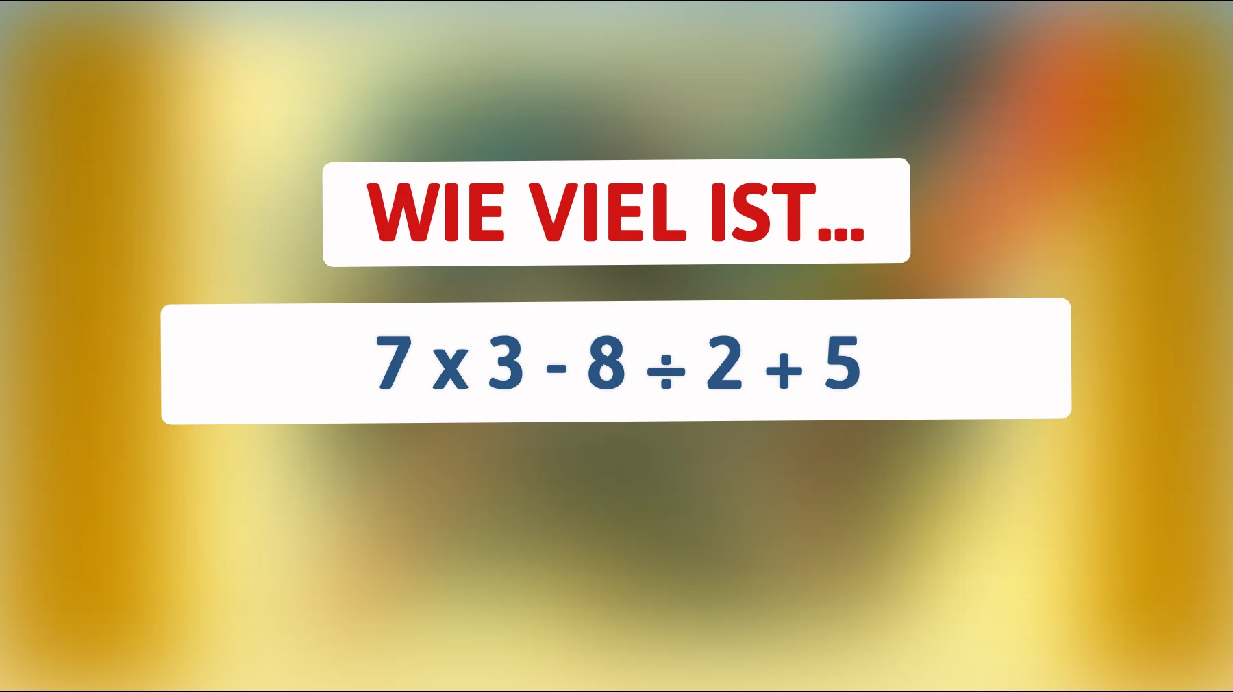 Nur 1 von 100 versteht es: Diese Mathe-Herausforderung hat es in sich! Bist du klug genug, um die richtige Antwort zu finden?"
